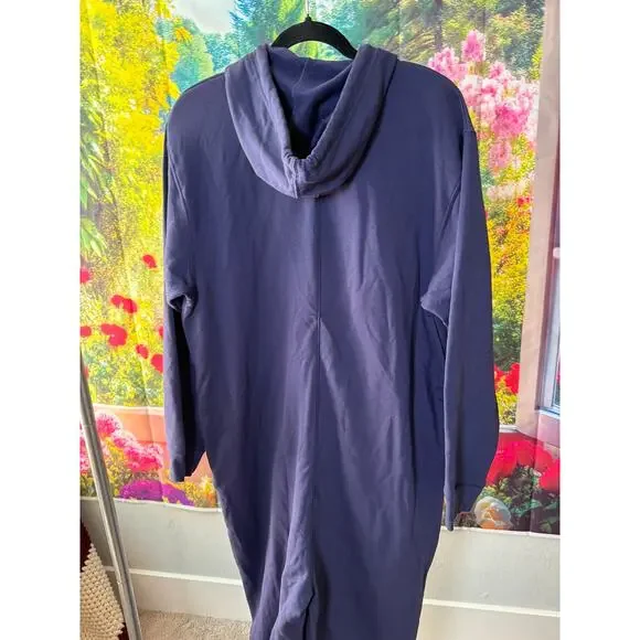 0153 Savage X Fenty Forever Savage Hooded Onesie Navy Blue L NWT - Picture 7 of 10